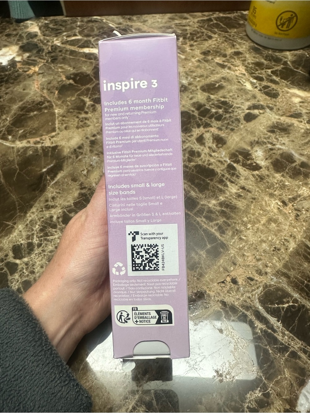 Inspire 3 Fitness Tracker by Inspire - Lavender/Purple NIB - Picture 3 of 5